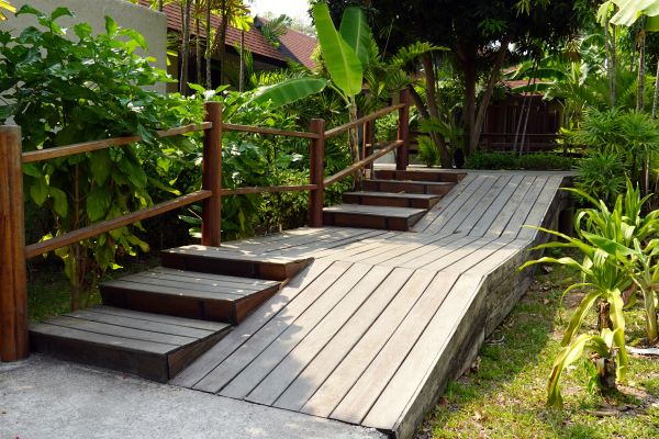 Wood Ramp Installation in Webster