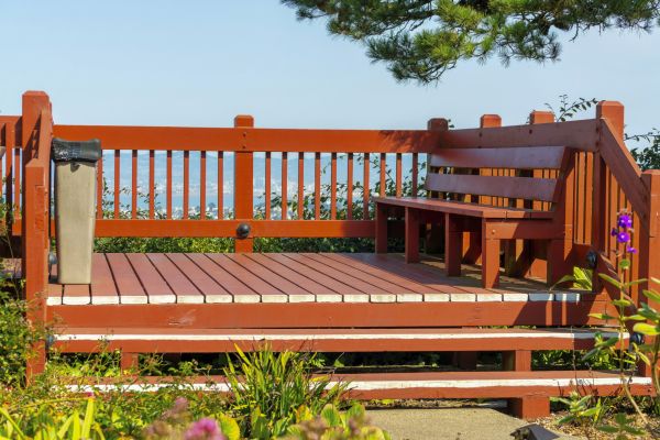 Redwood Deck Construction in Webster
