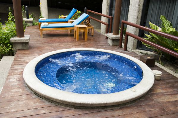 Hot Tub Deck Construction in Webster