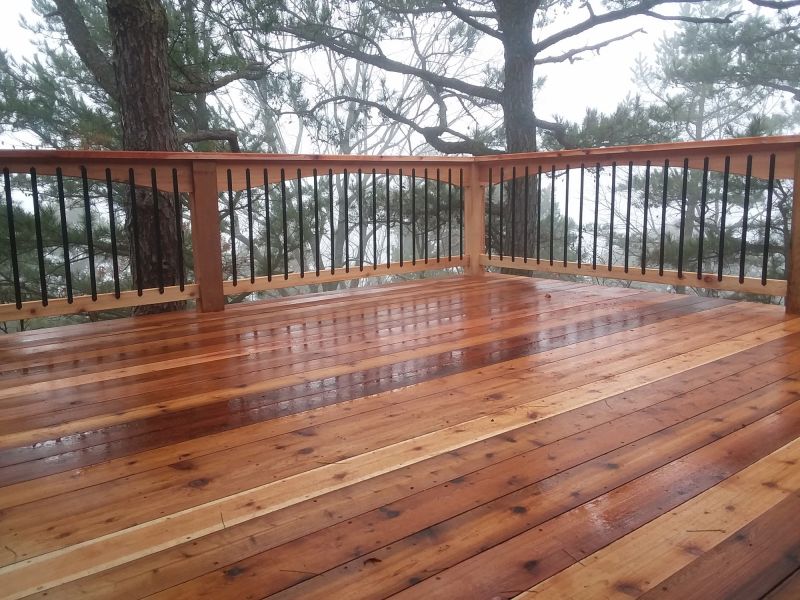 Cedar Deck Installation